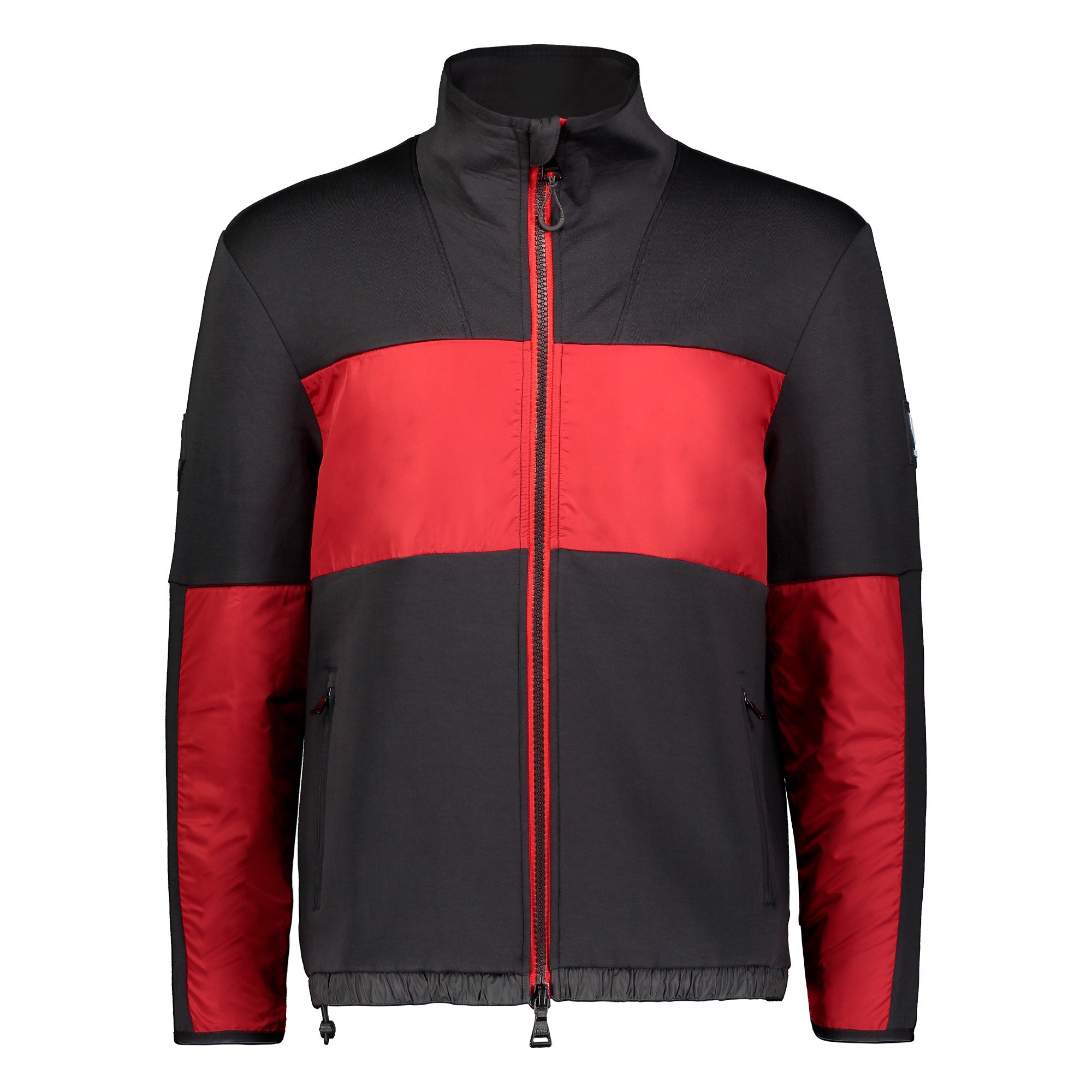 Veste entonnoir mixte-logo rouge