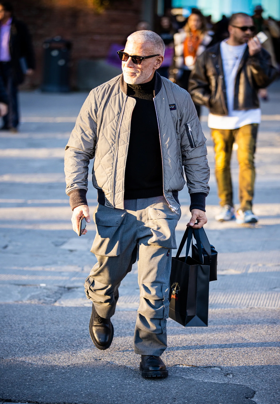 Pantalon cargo avec blouson aviateur